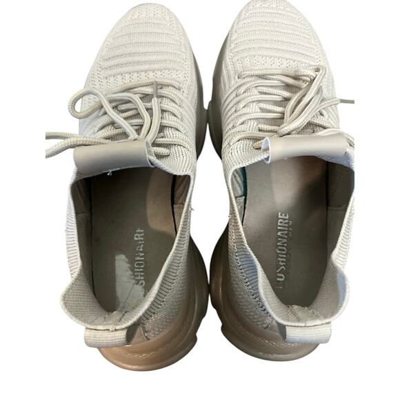 Cushionair fabric/rubber pull on sneaker. Beige woman’s size 9. - Picture 4 of 6
